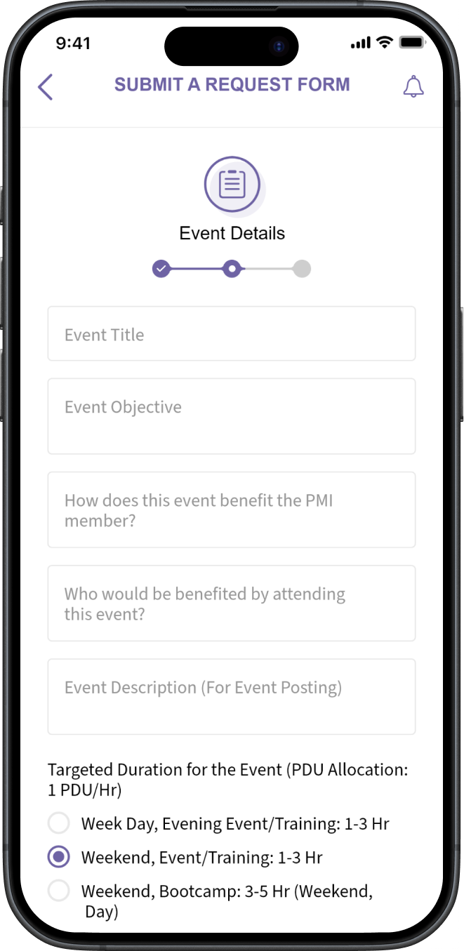 Request Event Submission